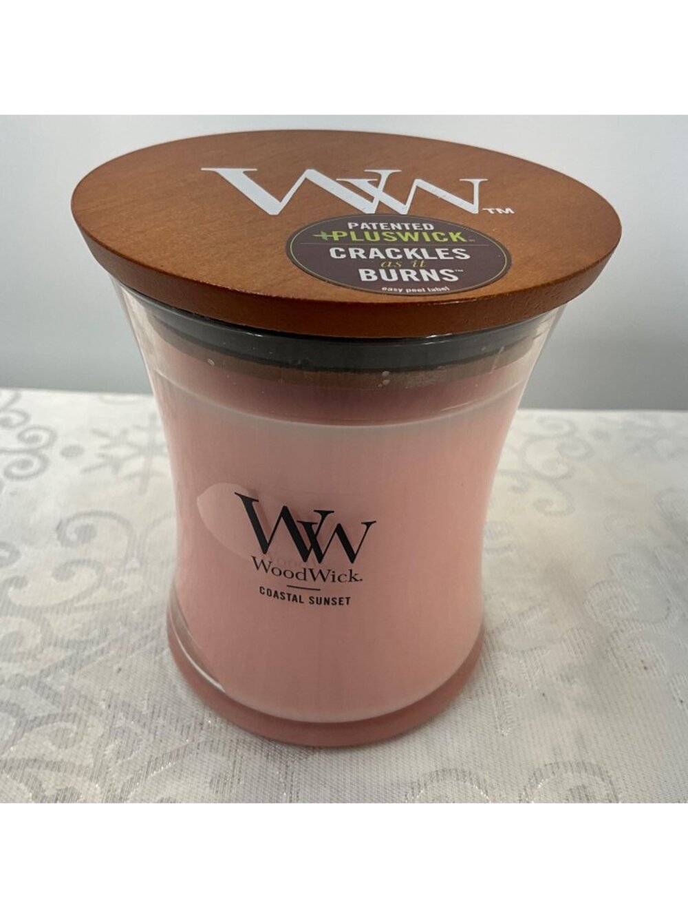 WoodWick Coastal Sunset Candle 9.7 Oz Patented Plus Wick